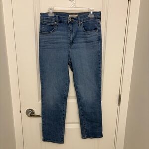 Levi's Womens 724 High Rise Straight Crop Jeans size 30